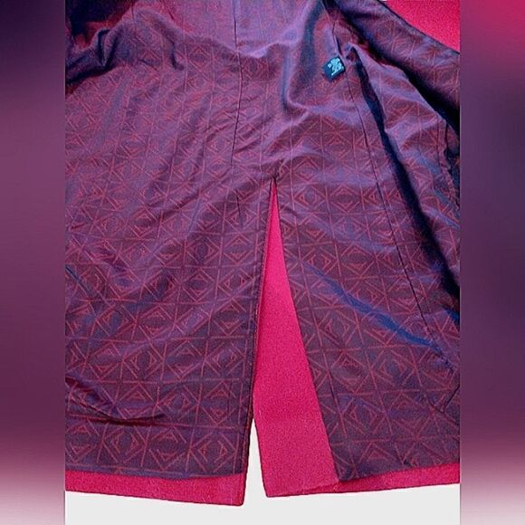 Anne Klein Lambswool Cashmere Coat Double Breasted SZ 10 EUC - Picture 15 of 16